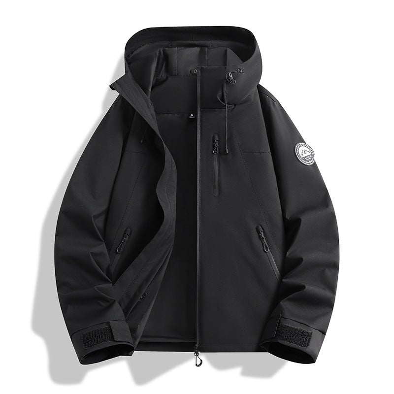 Herren dreiteilige Softshell-Outdoorjacke mit abnehmbarem Fleecefutter und Kapuze Echoarchiv