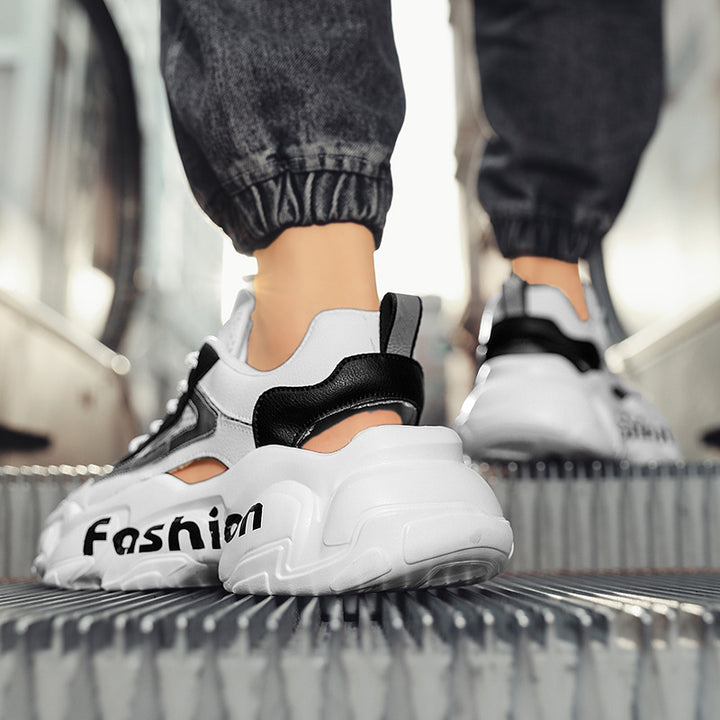 Unisex Voluminöse Chunky-Sneaker mit atmungsaktivem Mesh und profilierter Plateausohle Echoarchiv