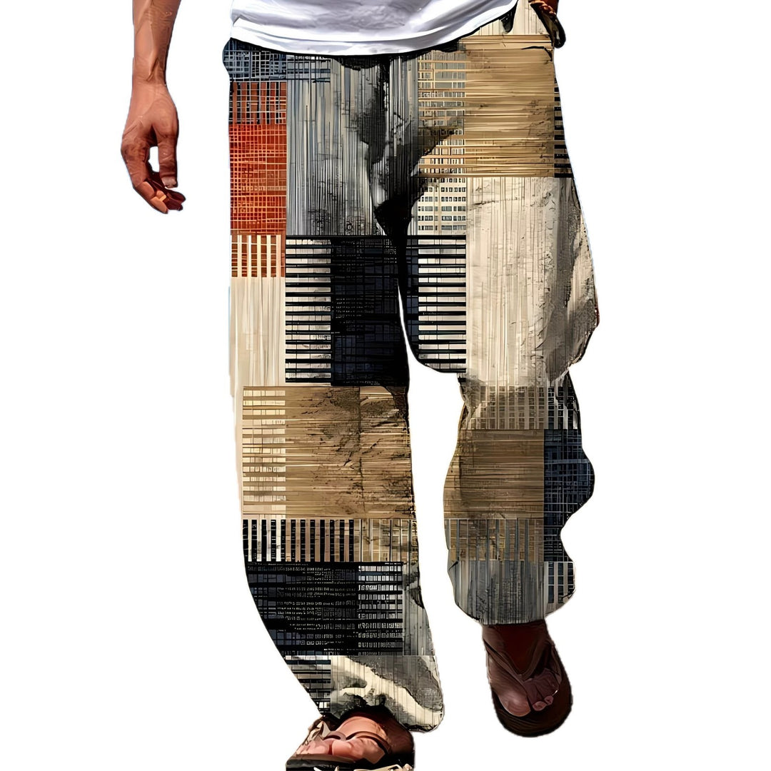 Herren Trendige Freizeithose mit einzigartigem Grafikdesign Echoarchiv