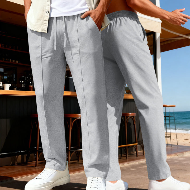 Herren Bequeme und lässige Freizeithose mit elastischem Bund Echoarchiv