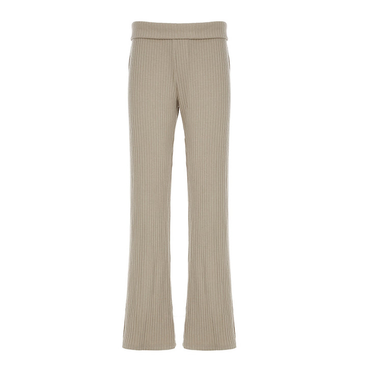 Damen Weite Ripp-Optik Flared-Hose Echo Archiv