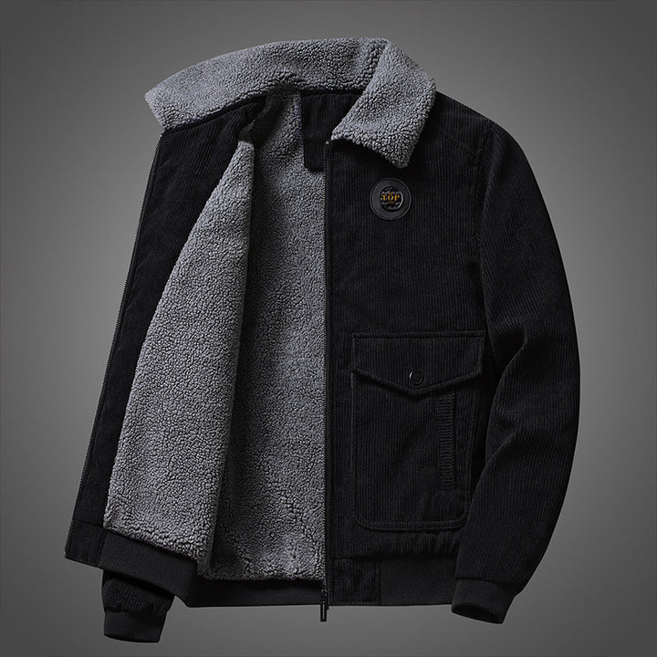 Herren Lässige Steppjacke mit Teddyfutter Echo Archiv 1787797413