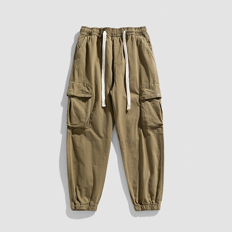 Herren Cargo-Jogger im Military-Style aus Baumwoll-Twill mit Tunnelzugbund und Mehrfachklappentaschen Echo Archiv