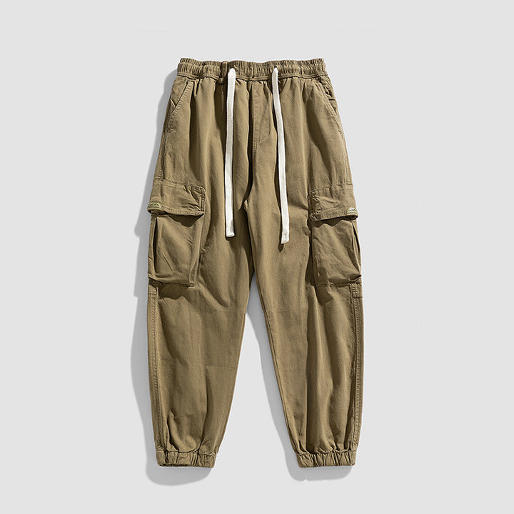 Herren Cargo-Jogger im Military-Style aus Baumwoll-Twill mit Tunnelzugbund und Mehrfachklappentaschen Echo Archiv