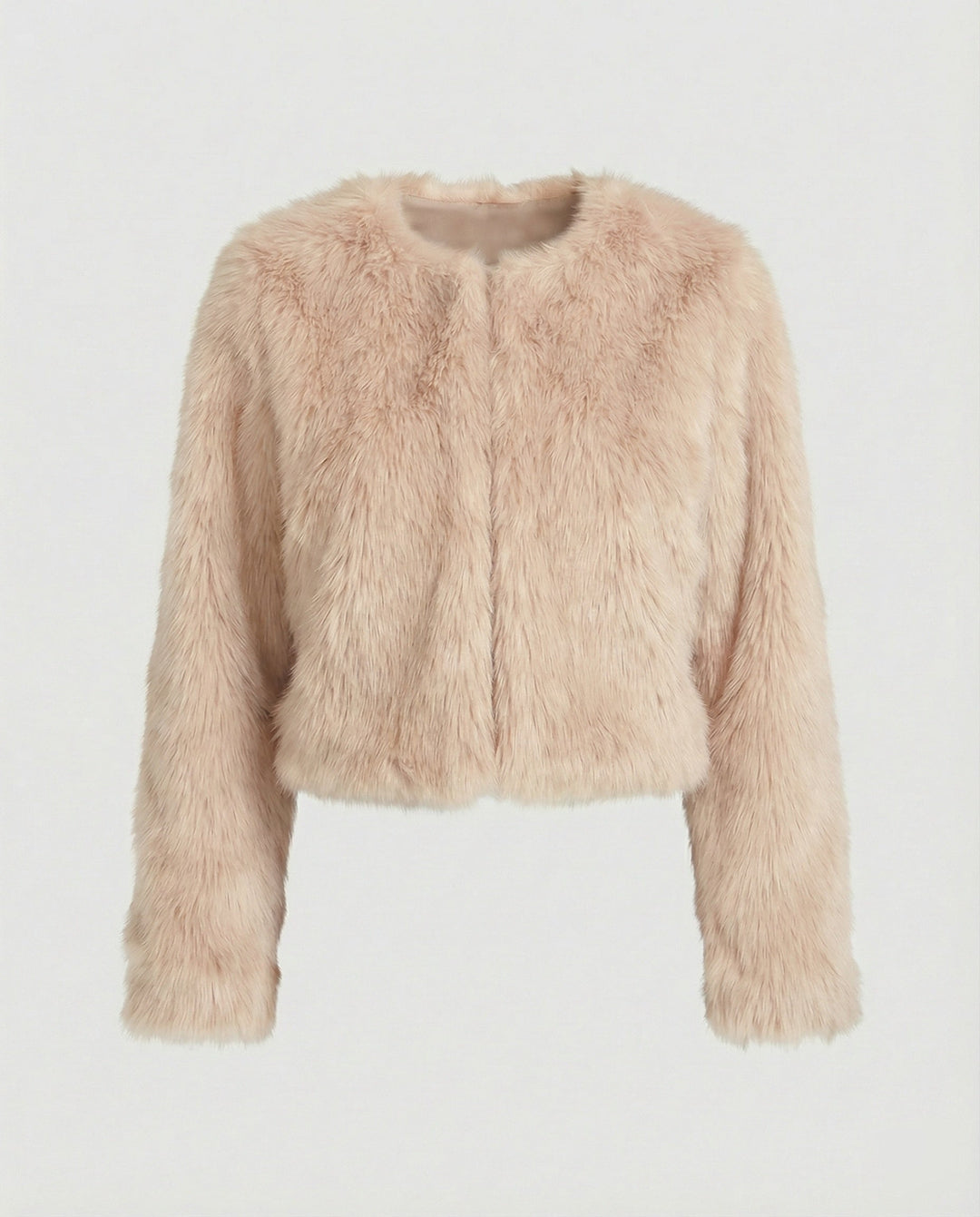 Damen Flauschige Kurzjacke – Célinea