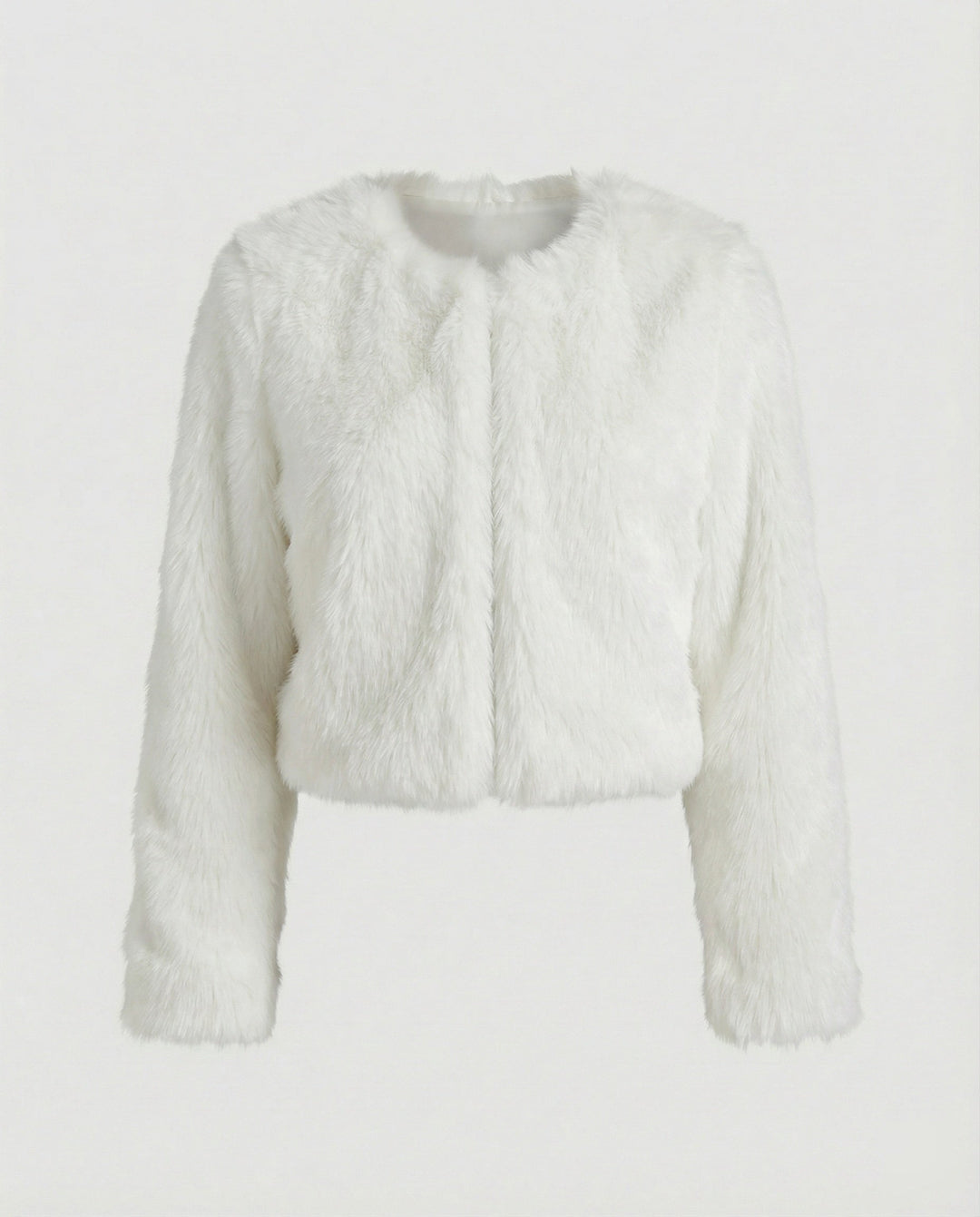 Damen Flauschige Kurzjacke – Célinea