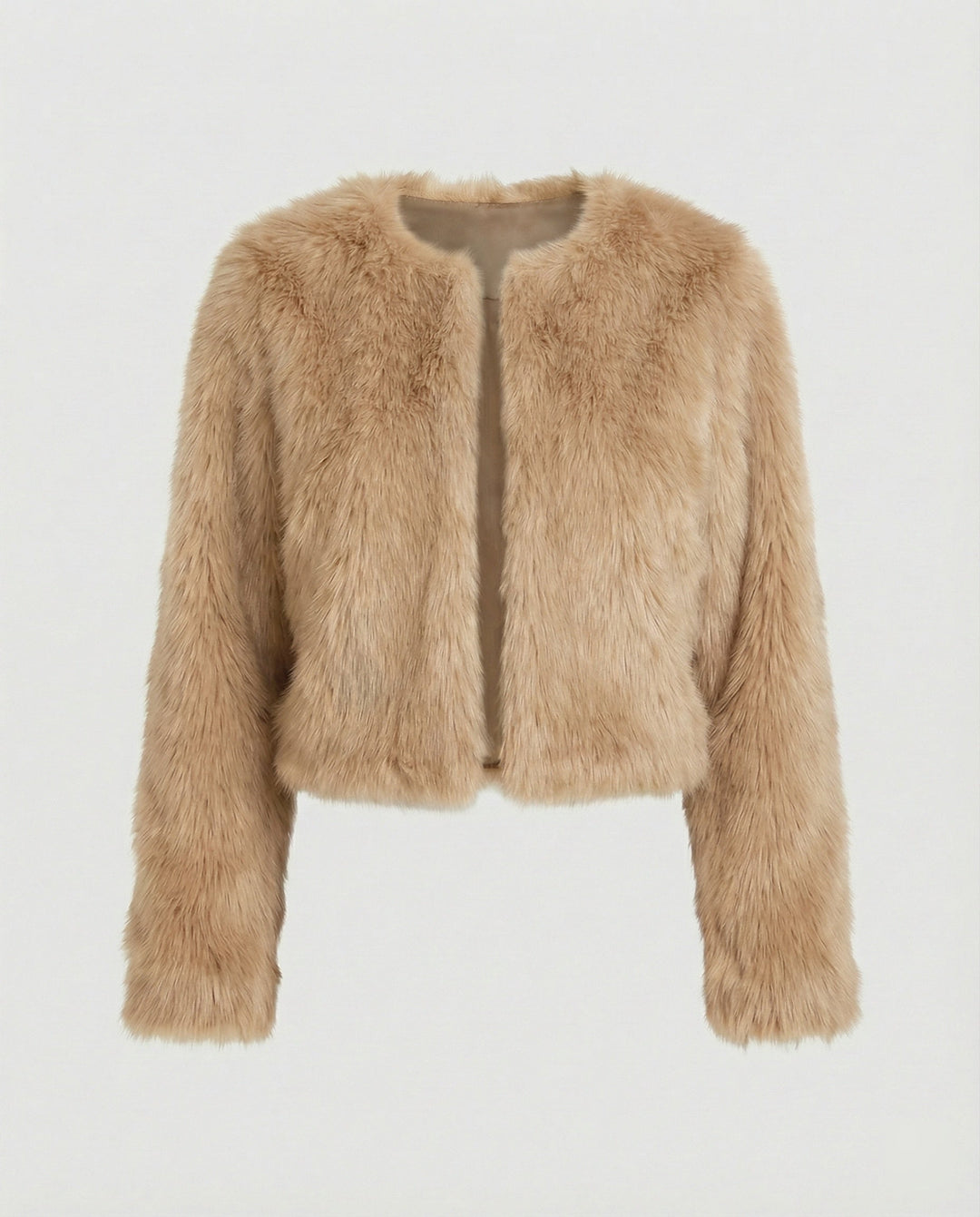 Damen Flauschige Kurzjacke – Célinea