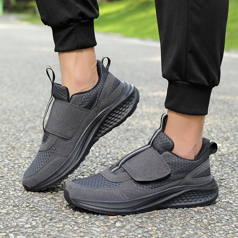 Herren nan urbaner Slip-On-Sneaker mit Klett-Frontverschluss, elastischem Zugsystem und mehrschichtiger Dämpfung Echo Archiv