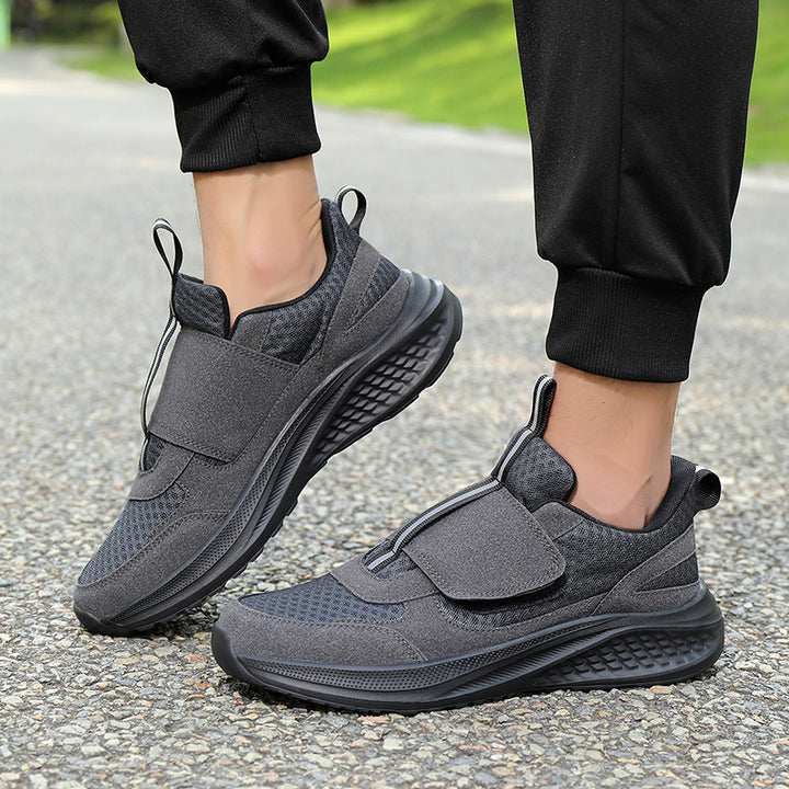 Herren nan urbaner Slip-On-Sneaker mit Klett-Frontverschluss, elastischem Zugsystem und mehrschichtiger Dämpfung Echo Archiv