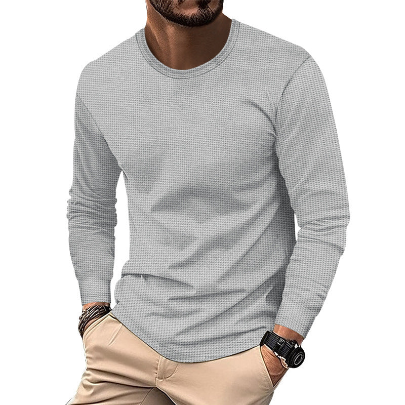 Herren langärmliges Hemd mit strukturiertem Design Echoarchiv