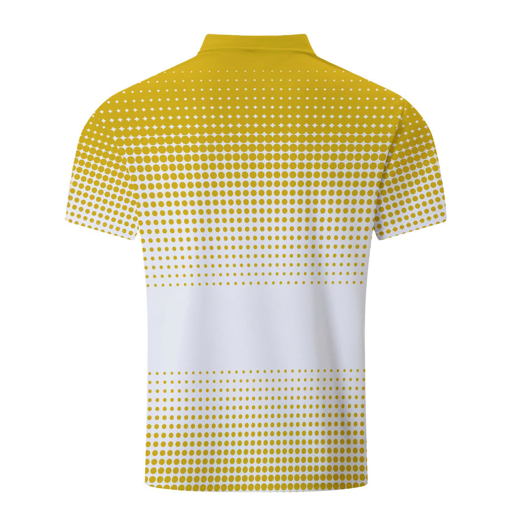 Herren Poloshirt mit modernem Punkte-Druckdesign Echoarchiv