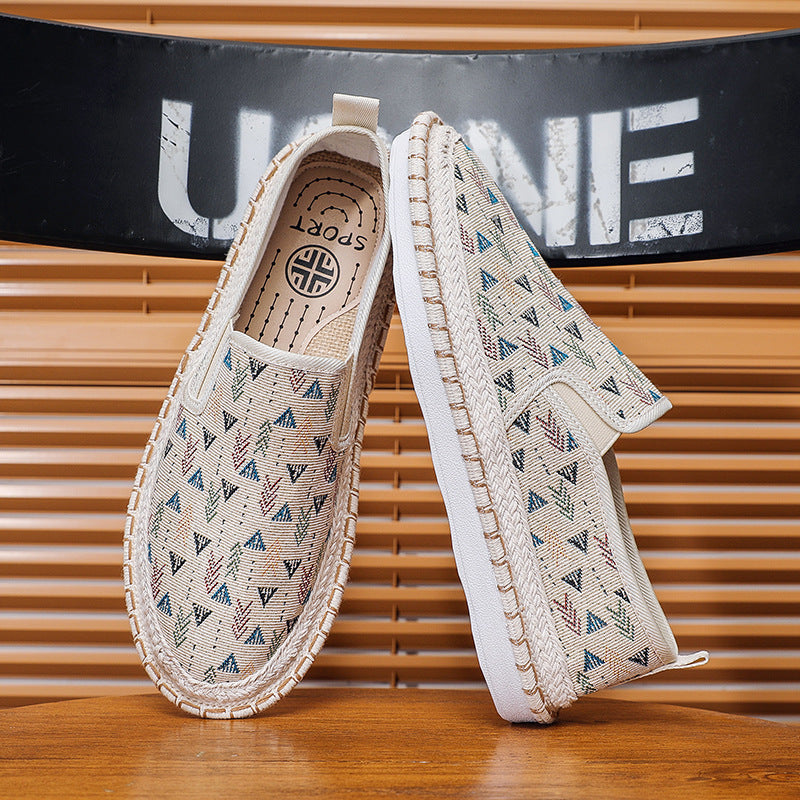 Damen Modische Slip-On Schuhe mit buntem Muster – Lioré