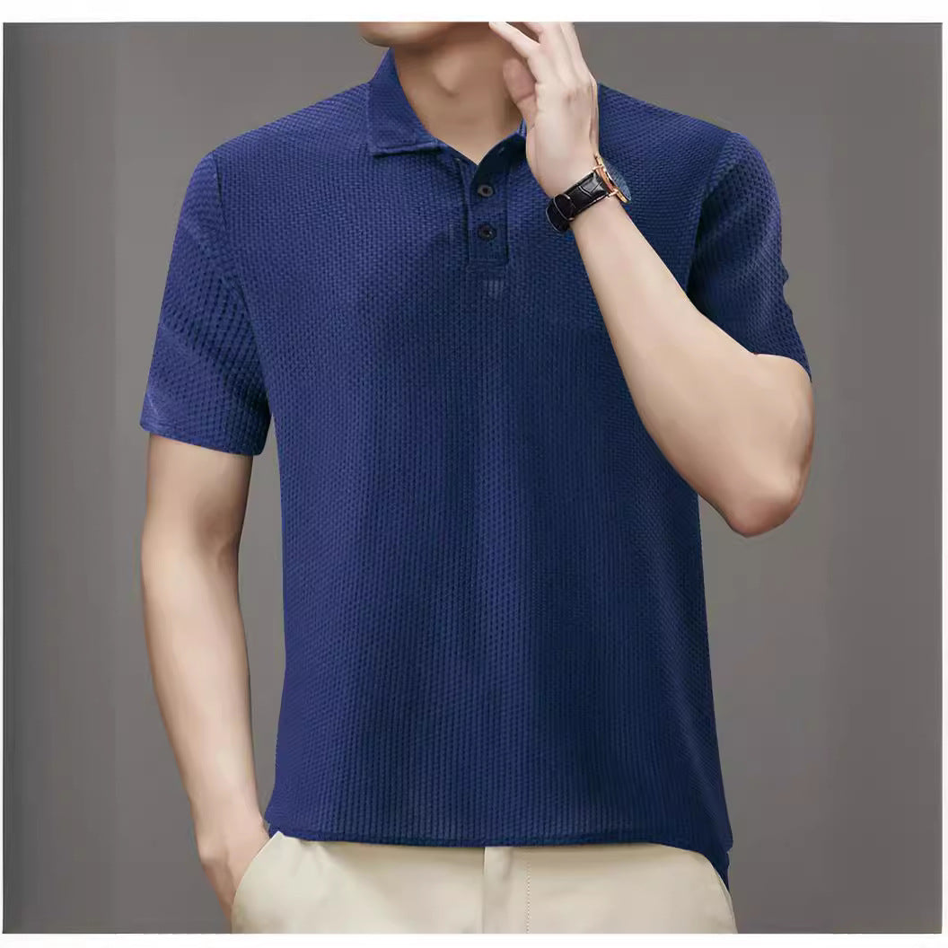 Herren Struktur Polo Shirt Echoarchiv