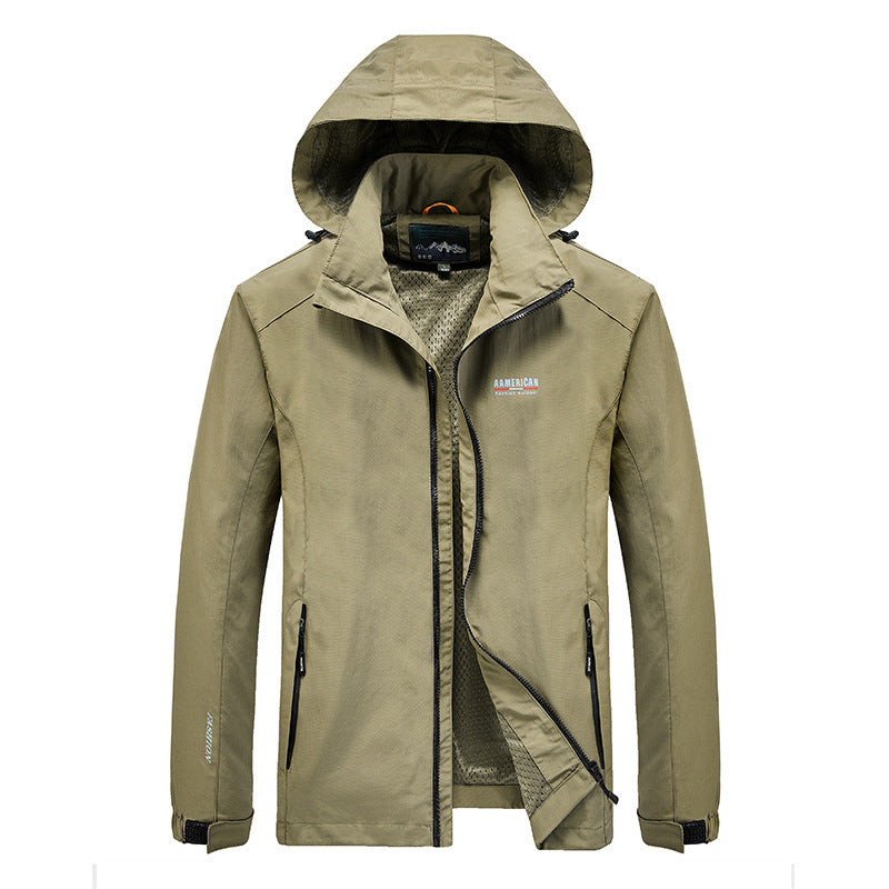 Herren leichte Regenjacke Echo Archiv