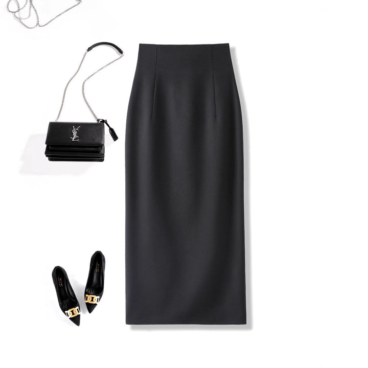 Damen Eleganter Midirock mit Raffungen Echoarchiv