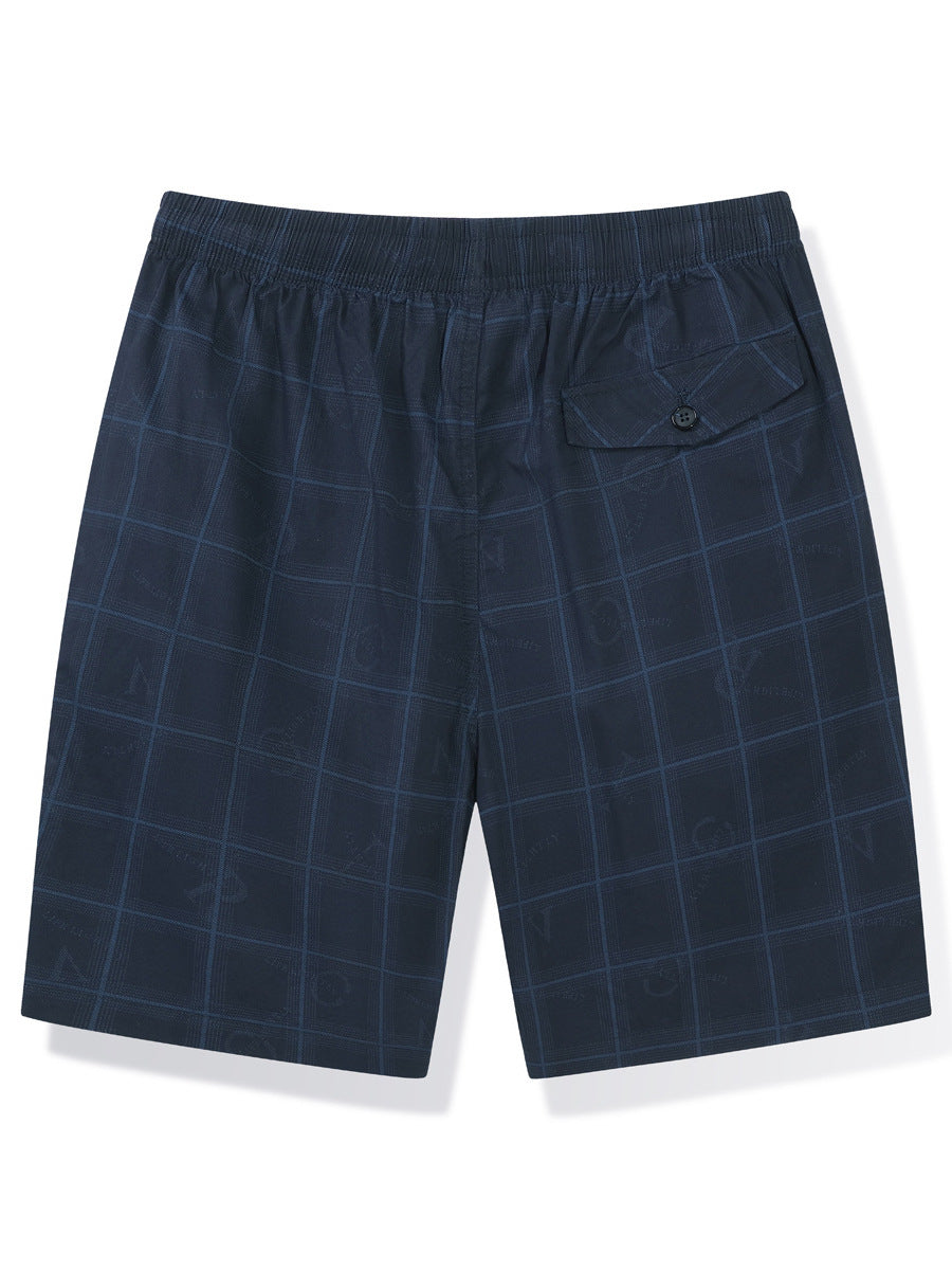 Herren lässige Shorts im modernen Karomuster Echoarchiv