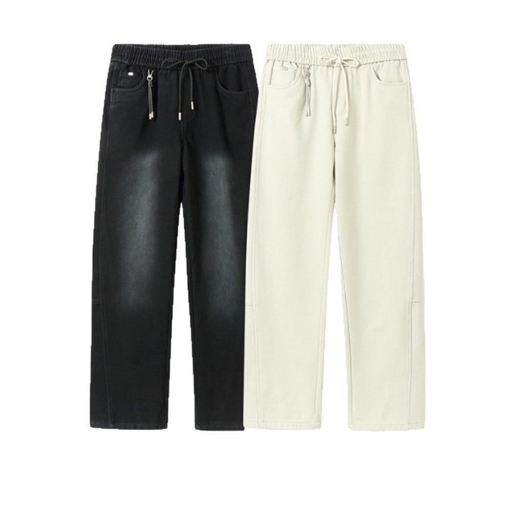 Damen Locker geschnittene Sweathose mit elastischem Bund und Kordelzug Echoarchiv