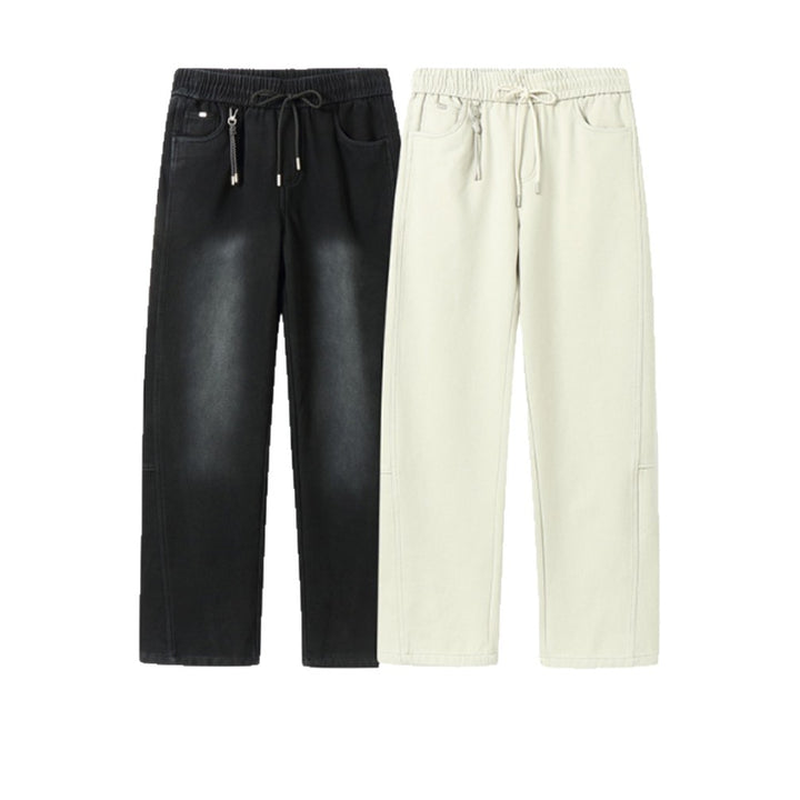 Damen Locker geschnittene Sweathose mit elastischem Bund und Kordelzug Echoarchiv