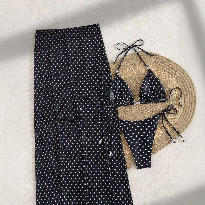 Damen Stilvolles Strandkleid mit Punkten Echo Archiv