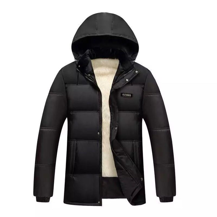 Herren gesteppte Winterjacke mit hochschließendem Kragen und isolierendem Futter Echoarchiv