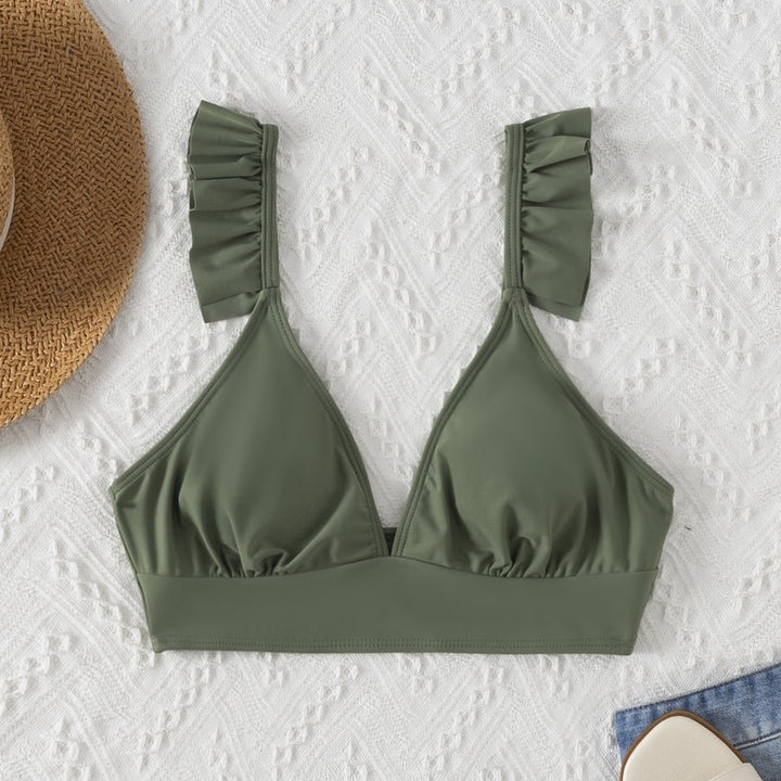 Damen Triangel-Bikinioberteil mit Rüschen Echo Archiv