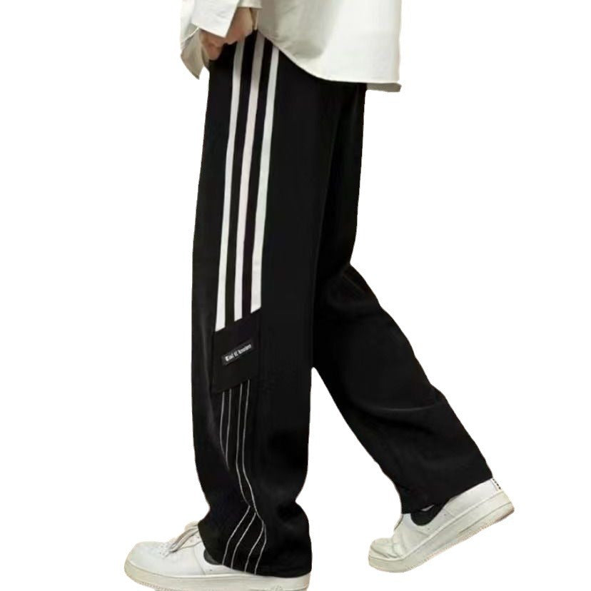 Herren Sportliche Freizeithose mit modernen Seitendetails Echoarchiv