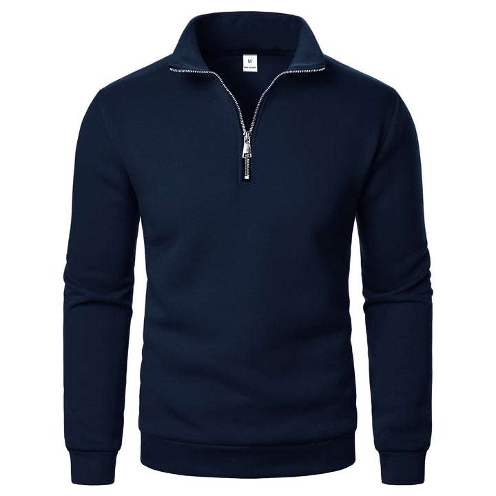 Herren warme Fleece Pullover mit halbem Reißverschluss Echoarchiv