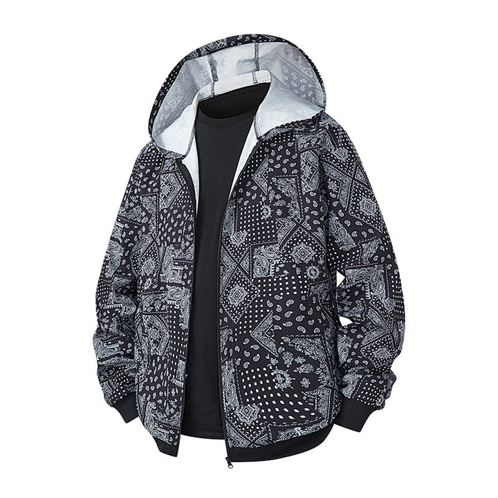 Damen Künstlerische Kapuzenjacke Echo Archiv