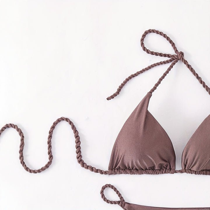 Damen Triangel-Bikini mit geflochtenen Trägern Echo Archiv