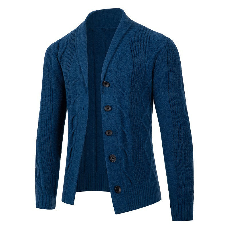 Herren Strickjacke mit modernen Kabelmustern und bequemen Passform Echoarchiv