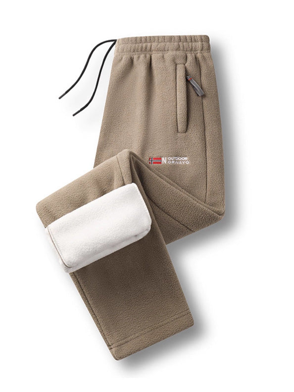 Damen Fleece-Thermohose mit elastischem Bund, Reißverschlusstaschen und weichem Innenfutter Echo Archiv