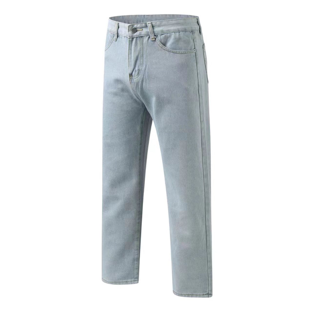 Damen gerade geschnittene Jeanshose mit hohem Bund und klassischen Details Echo Archiv