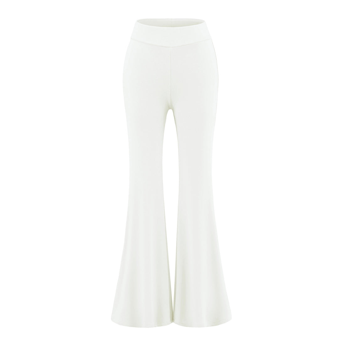 Damen High-Waist Flared Jersey-Leggings mit ausgestelltem Beinabschluss Echoarchiv