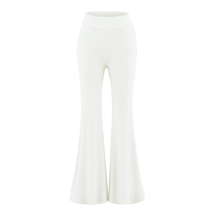 Damen High-Waist Flared Jersey-Leggings mit ausgestelltem Beinabschluss Echoarchiv