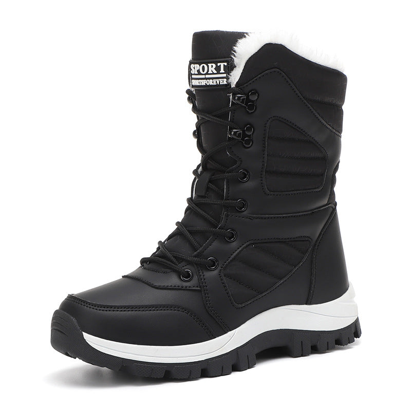 Damen Thermo-Schneestiefel mit gesteppter Isolierung, Teddyfutter und griffiger Profilsohle Echo Archiv