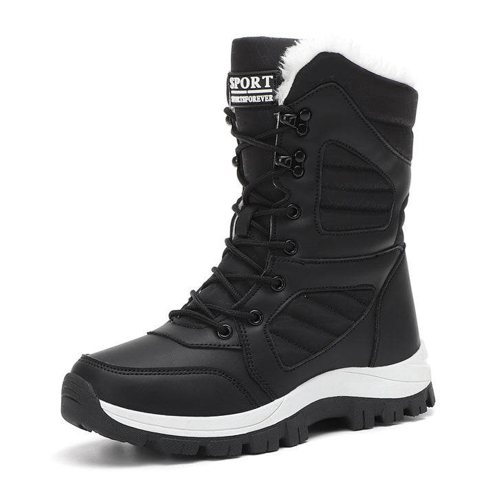 Damen Thermo-Schneestiefel mit gesteppter Isolierung, Teddyfutter und griffiger Profilsohle Echo Archiv