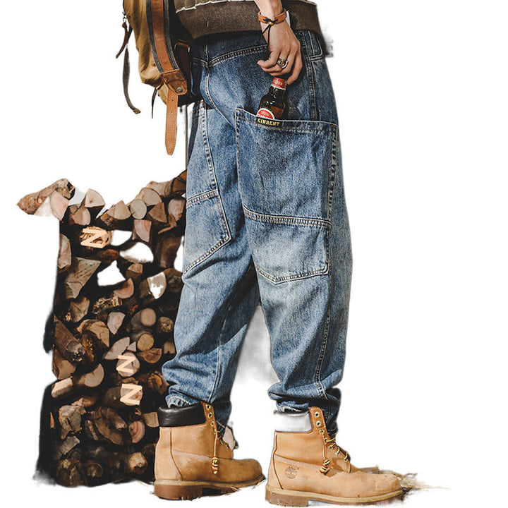 Herren Bequeme Utility Cargo-Hose Echo Archiv