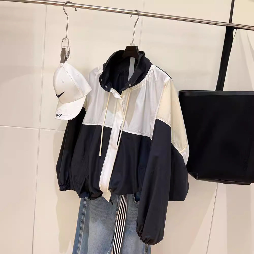 Damen Sportliche Übergangsjacke mit hohem Kragen Echoarchiv