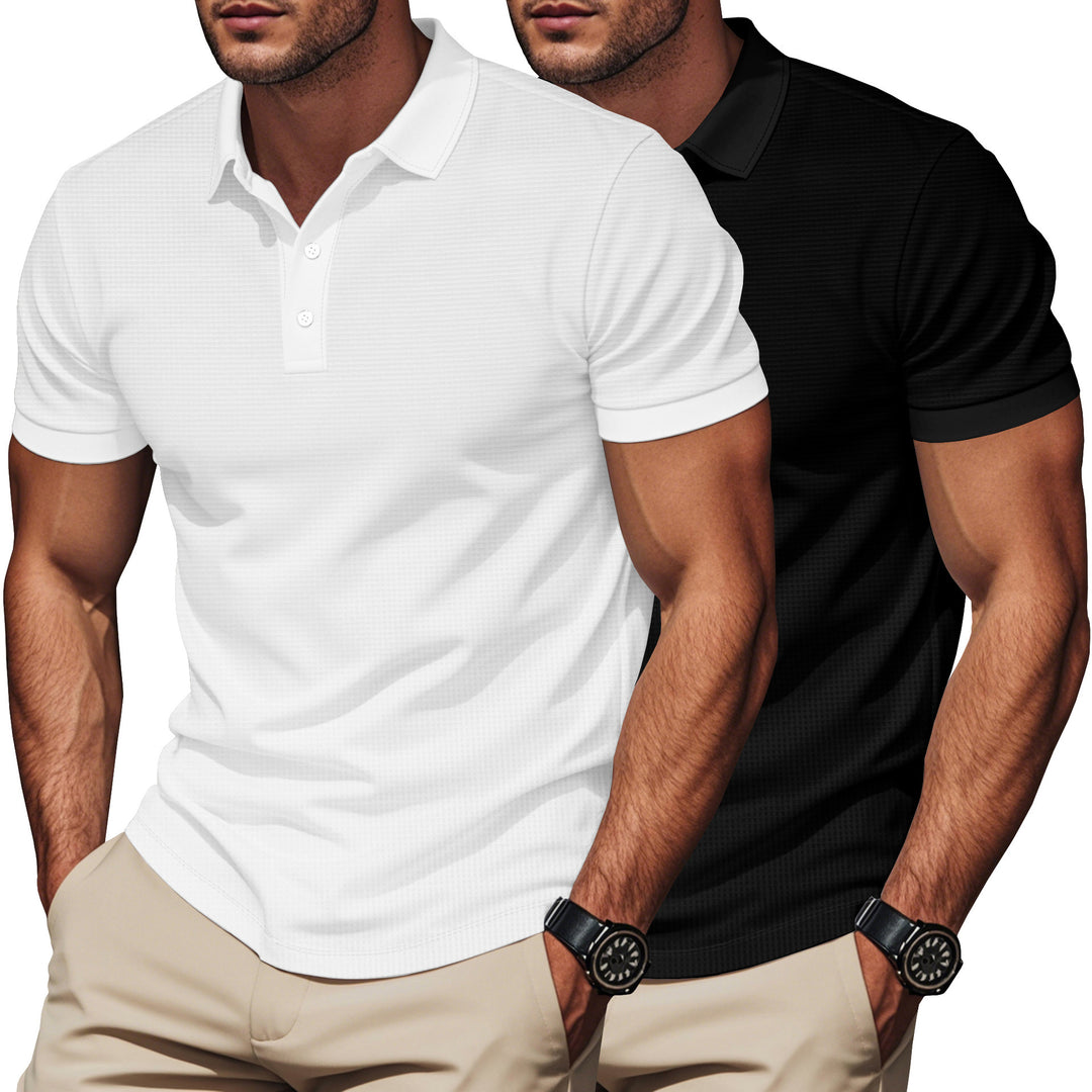 Herren Polo-Shirt mit strukturiertem Design und komfortablem Kragen Echoarchiv