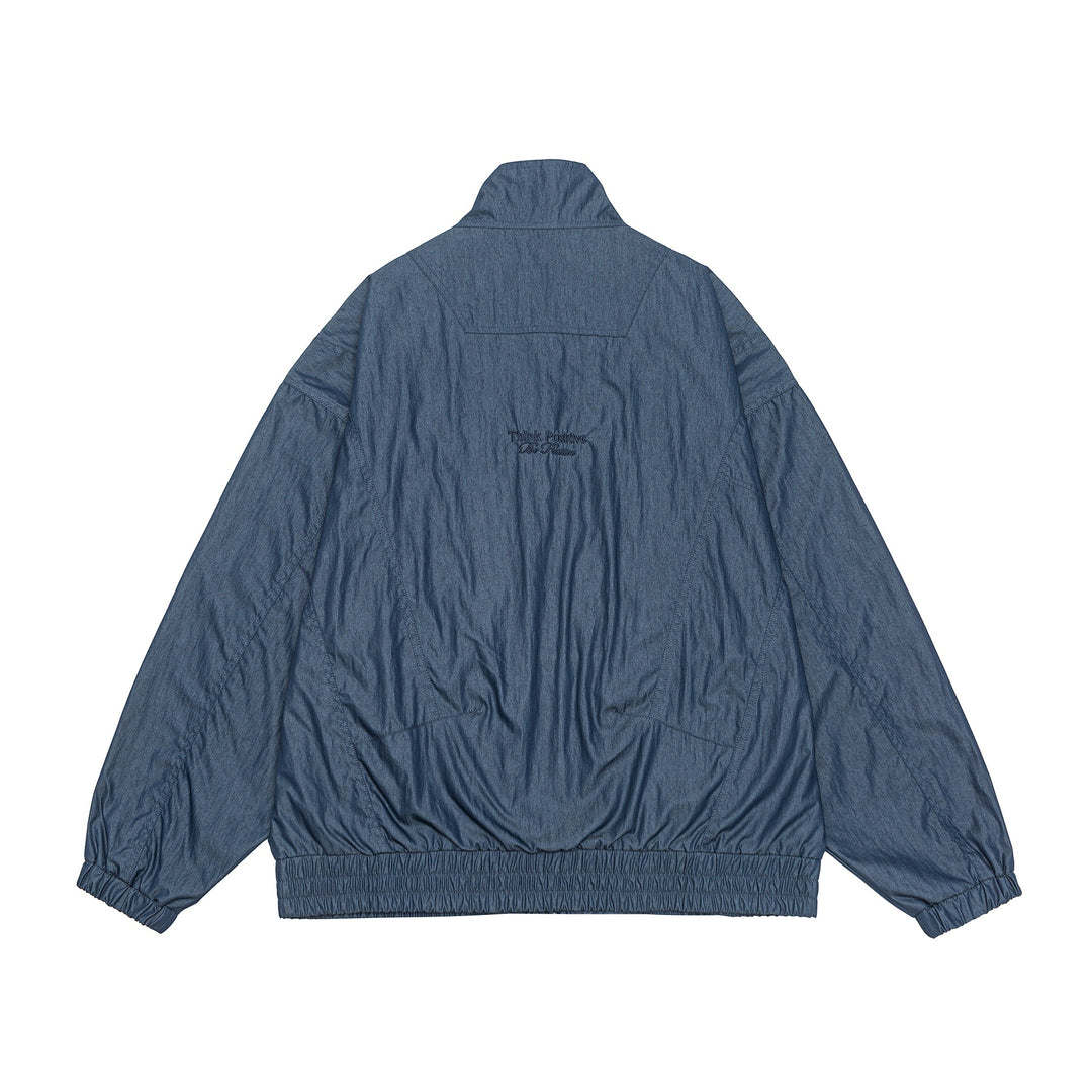 Unisex Leichter Boxy‑Blouson mit Funnel‑Kragen und Utility‑Taschen Echoarchiv