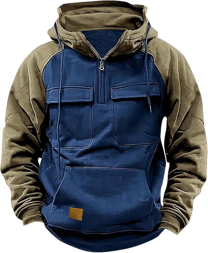 Herren Sportlicher Baumwoll-Hoodie mit Kapuze und praktischen Taschen Echoarchiv