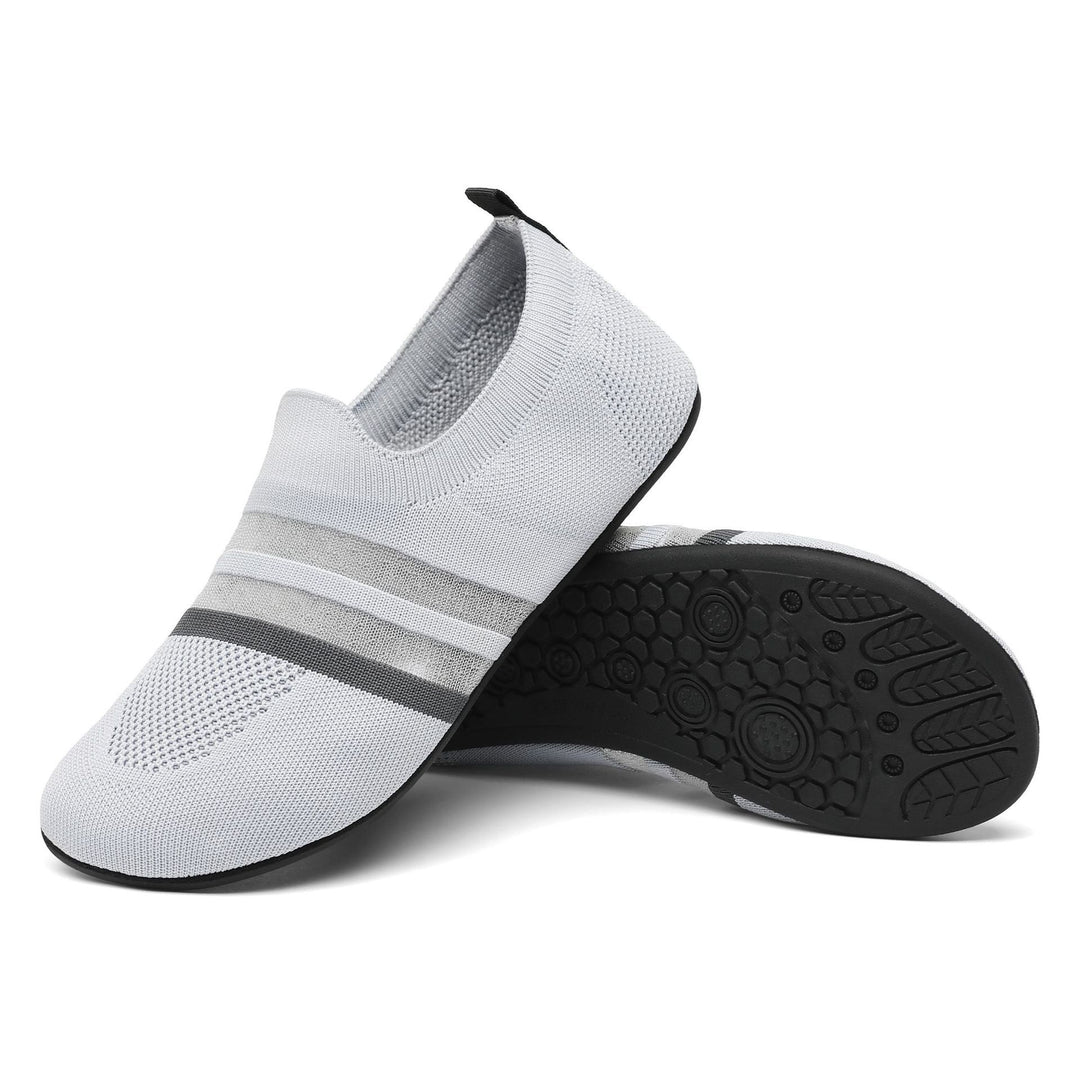 Damen nan ultra-flexibler Strick-Ballerina mit sockenähnlichem Schaft, elastischem Einstieg und rutschfester Flexsohle Echo Archiv