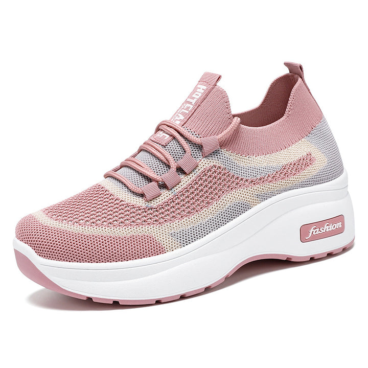 Damen nan gestrickter Sockensneaker mit ergonomischer Komfortsohle und dämpfender Plateauzwischensohle Echo Archiv