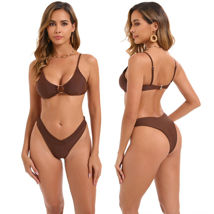 Damen Triangel-Bikini mit modischem Ring-Detail Echo Archiv