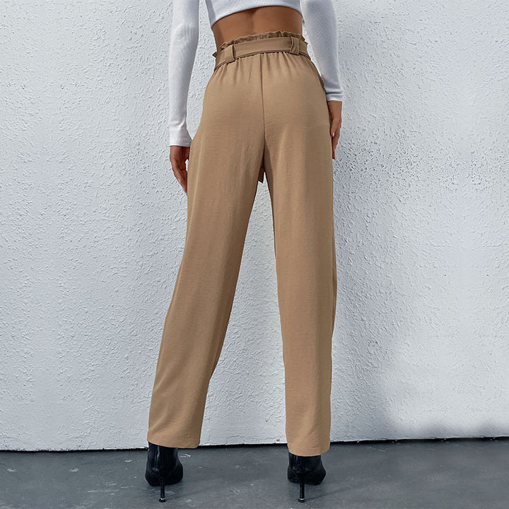 Damen Hochtaillierte Hosen mit Bindegürtel Echo Archiv