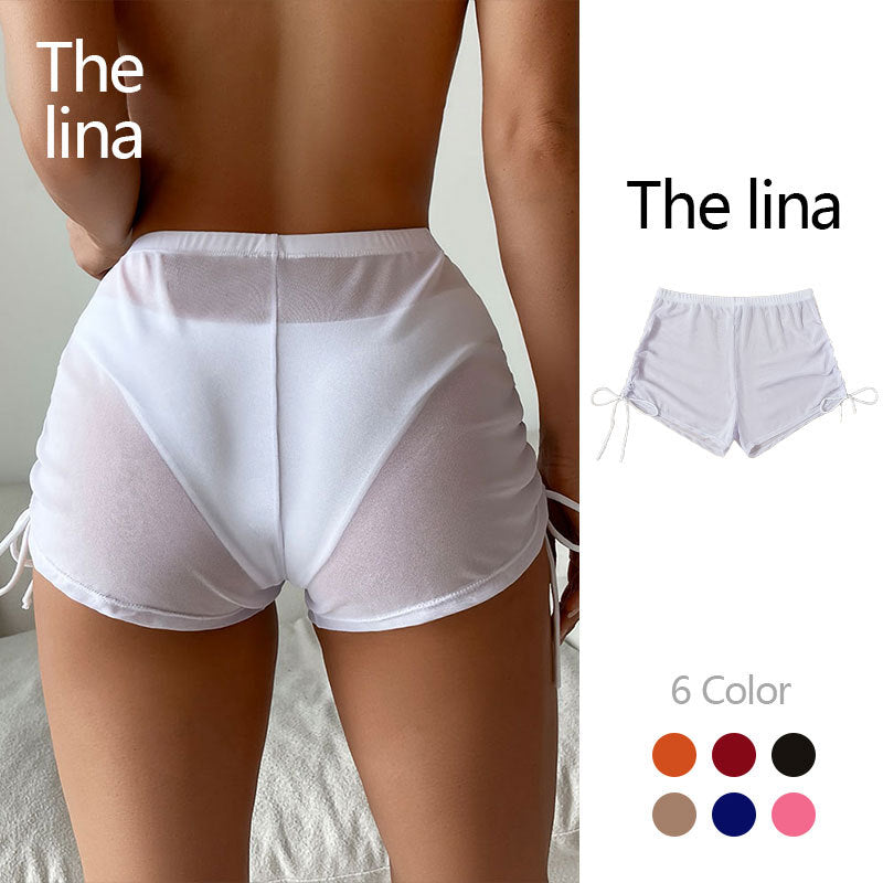 Damen Bequeme Badeshorts mit Rüschendetails Echo Archiv