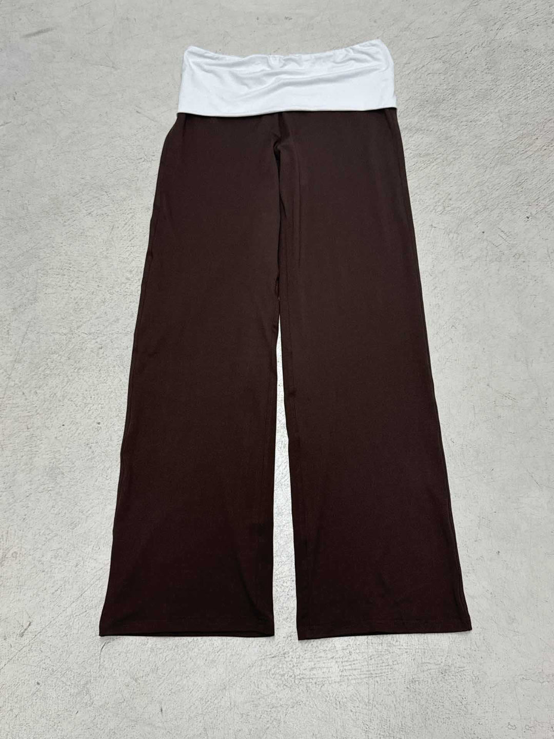 Damen nan weiche Yoga-Loungehose mit umklappbarem Bund und weitem Bein Echo Archiv