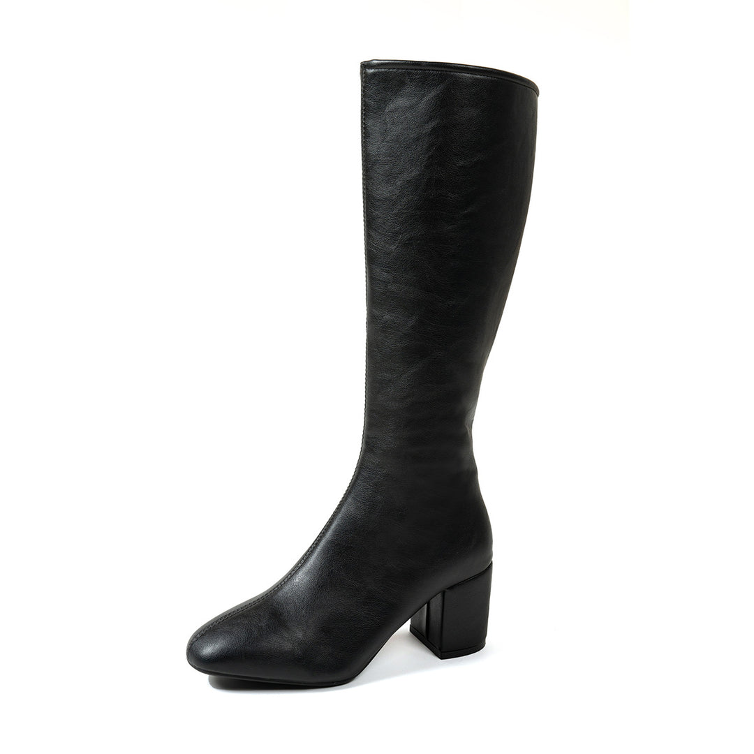 Damen Elegante Hochgeschlossene Stiefeletten mit Blockabsatz Echo Archiv