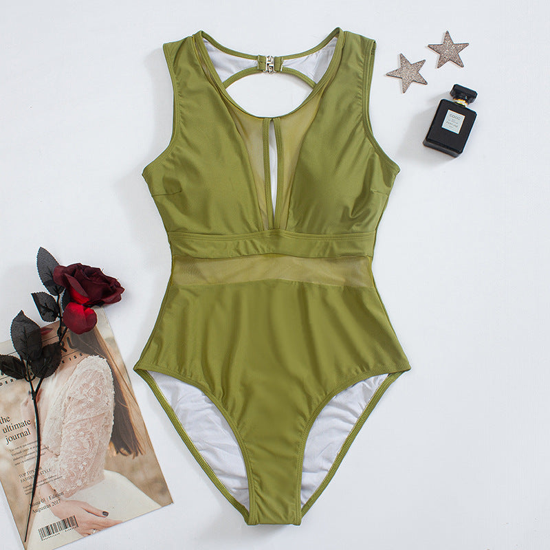 Damen Cut-Out Einteiler Badeanzug Echo Archiv