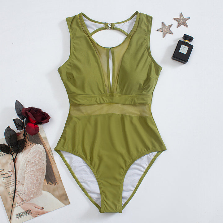 Damen Cut-Out Einteiler Badeanzug Echo Archiv
